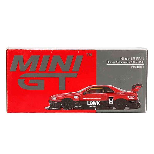 Mini Gt Nissan 1:64 Lb-Er34 Super Silhouette Skyline Red/Black 843 - 5