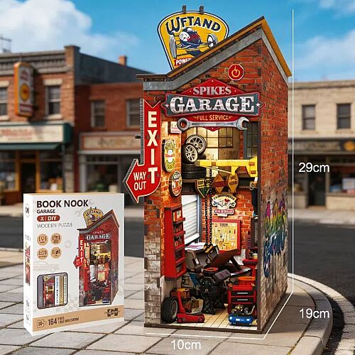 3D Wooden Puzzle Book Stand Series Garage 68048 - 2