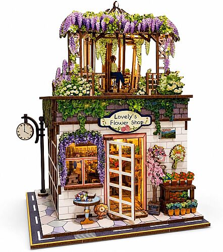 3D Wooden Puzzle Book Street View 68075 - 1