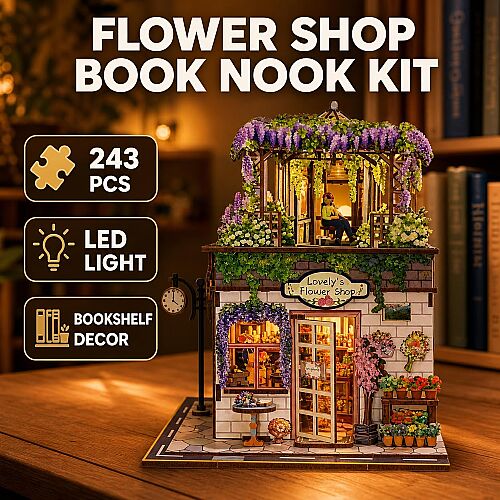 3D Wooden Puzzle Book Street View 68075 - 3