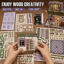 3D Wooden Puzzle Book Street View 68075 - 4