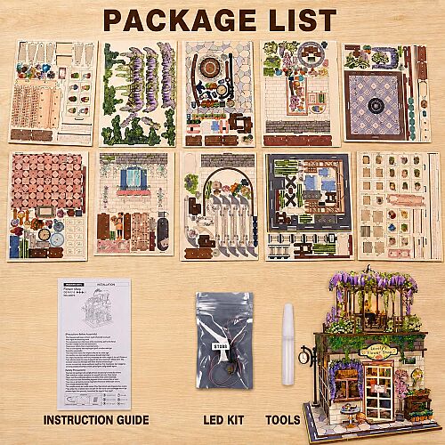 3D Wooden Puzzle Book Street View 68075 - 5