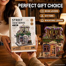 3D Wooden Puzzle Book Street View 68075 - 6