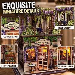 3D Wooden Puzzle Book Street View 68075 - 2