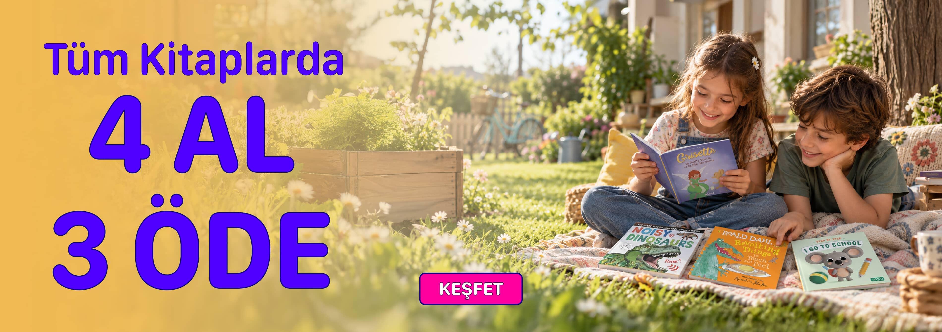 çocuk kitaplarında 4 al 3 öde