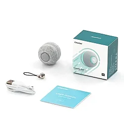 Airpet Ball M1 C0419-G Şarjlı Akıllı İneraktif Kedi Oyun Topu, Gri - 3