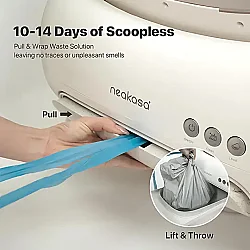 Neakasa Cat Litter Box Neakasa M1 Üstü Açık Akıllı Kedi Tuvaleti Beyaz - 4