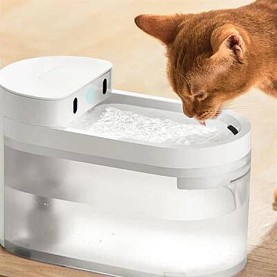Airpet Catlink Aı Water Fountain-Wireless Cl Pure 3 Yapay Zeka Destekli Kedi ve Küçük Irk Köpekler için Kablosuz Otomatik Su Kabı 2,3lt-Wb-01 - 5