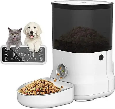 Airpet F12 Smart Programmabl E Feeder-4L (Stainless Steel Bowl) F12 Otomatik Mama Kabı - 1