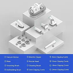 Neakasa Pet Grooming Kit & Vacuum P1 Hn0070W Akıllı Köpek Tıraş Makinesi - 6