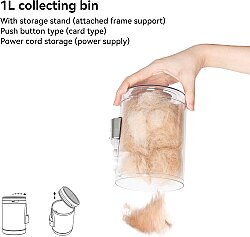 Neakasa Pet Grooming Kit &Vacuum Po Pn0210W Kedi ve Köpek Tıraş Makinesi - 9