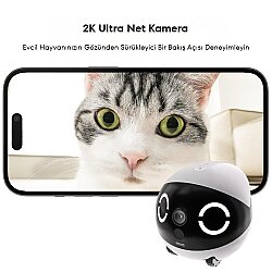 Enabot Rola Mini 2K Kameralı Evcil Hayvan Robotu - 3