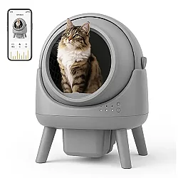 Airpet Rotating Cat Litter Box 4073B Otomatik Koku Kontrollü Akıllı Kedi Tuvaleti - 1