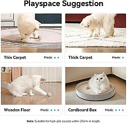 Airpet Wicked Ball M3 Cwq02 İnteraktif Şarjlı Kedi Oyun Topu Krem - 5