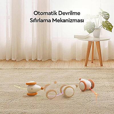 Airpet Wicked Mouse C0821-O Şarjlı Akıllı İneraktif Kedi Fare Oyuncağı, Turuncu - 6