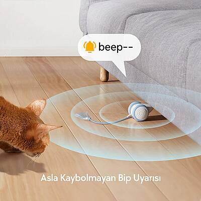 Airpet Wicked Mouse Neo Cwj03-Bl Şarjlı Akıllı İneraktif Kuyruklu Kedi Fare Oyuncağı, Mavi - 3