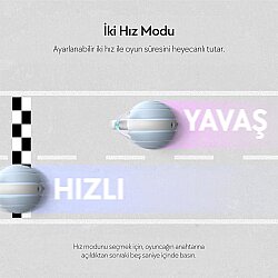 Airpet Wicked Snail Cwj02-Bl Mavi Şarjlı Akıllı İneraktif Kedi Salyangoz Oyuncağı - 3