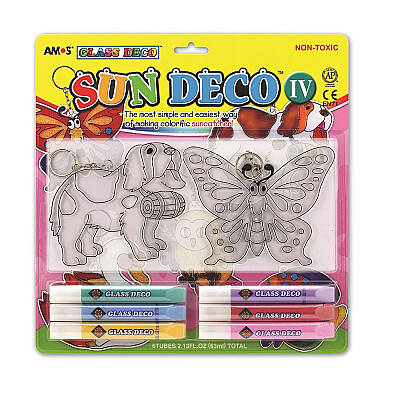 Amos Cam Boyama Setı Sun Deco 10.5Ml 2 Ad Pleksı Sd10B6-D3 - 1