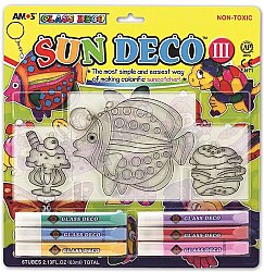 Amos Cam Boyama Setı Sun Deco 10.5Ml 3 Ad Pleksı Sd10B6-D2 - Amos