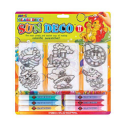 Amos Cam Boyama Setı Sun Deco 10.5Ml 6 Ad Pleksı Sd10B6-D1 - Amos