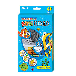 Amos Cam Boyama Setı Sun Deco Tropıkal Balık Sd10P6-T - Amos