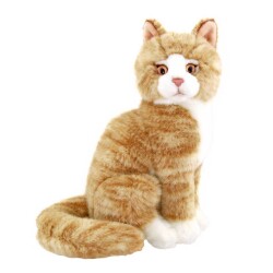 Animals Of The World 22 cm Oturan Bej Kedi ANM/20889 - 1