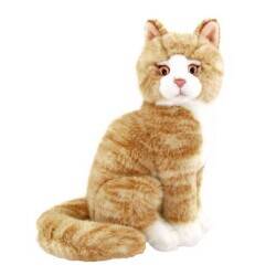 Animals Of The World 22 cm Oturan Bej Kedi ANM/20889 - 2