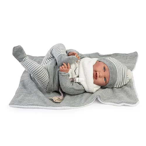 Antonio Juan Reborn Pipo Şallı Sweet Yumuşak Gövde Bebek 80114 - 3