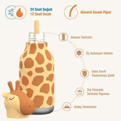 Asobu Bestie Bottle - Giraffe 460 ml. - 6