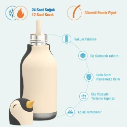 Asobu Bestie Bottle - Penguin 460 ml. - 6
