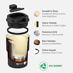 Asobu Coffee Express Tumbler - Pastel Blue 355 Ml. - 5