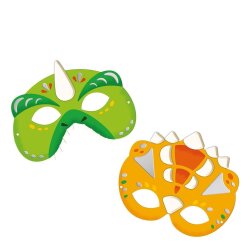 Auzo Toys Küçük Sanatçının Etkinlik Seti - Dinozor Maske ve Dövmeleri - 3