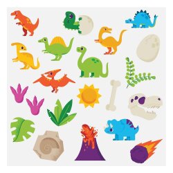 Auzo Toys Küçük Sanatçının Etkinlik Seti - Dinozor Maske ve Dövmeleri - 2