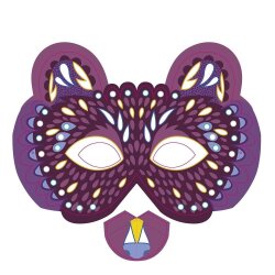 Auzo Toys Küçük Sanatçının Etkinlik Seti - Parıltılı Maskeler - 2