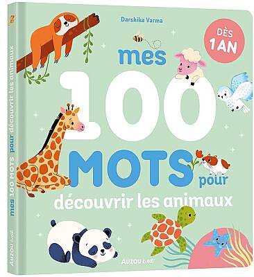Auzo Toys Mes 100 Mots Pour Découvrir Les Animaux Fransızca - 1