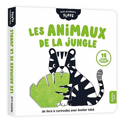 Auzo Toys Mes Premiers Flaps - Les Animaux De La Jungle - 1
