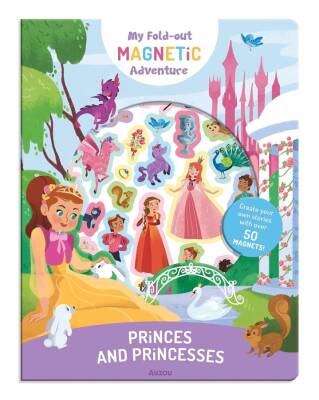 Auzou My Fold-Out Magnetic Adventure - Princes And Princesses - 1