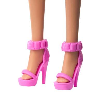 Barbie 65.Yıl Özel Pembe Elbiseli Bebek Mtl-Hth66 - 4