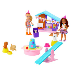 Barbie Chelsea Köpekçiğin Doğum Günü Oyun Seti Hjy88 - 2