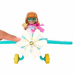 Barbie Chelsea'nin Pervaneli Mini Uçağı Oyun Seti Htk38 - 5