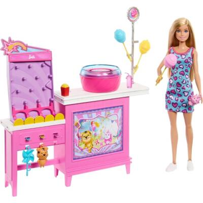 Barbie Cotton Candy & Game Playset Mtl-Jfv67 - 1