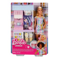 Barbie Dondurma Dükkanı Oyun Seti HCN46 - Barbie