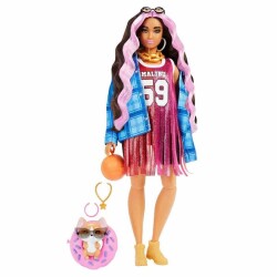 Barbie Extra Ekose Ceketli Bebek HDJ46 - 2