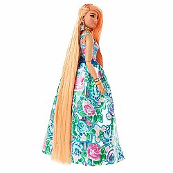 Barbie Extra Fancy Çiçekli Kostümlü Bebek ve Yavru Kedisi HHN14 - 3