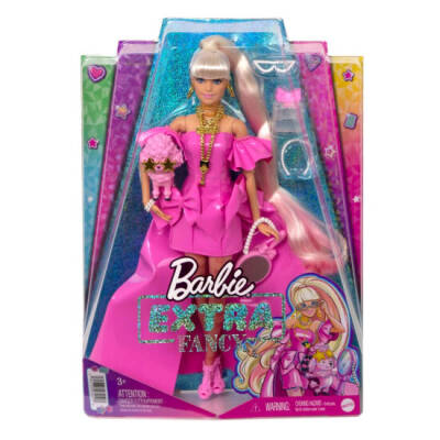 Barbie Extra Fancy Pembe Kostümlü Bebek HHN12 - 2