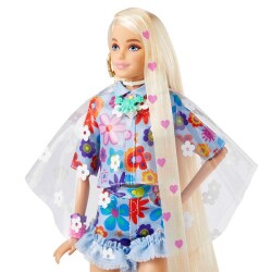 Barbie Extra Mavi Etekli Bebek HDJ45 - 3