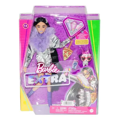 Barbie Extra Mor Botlu Bebek HHN07 - 1