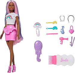 Barbie Gökkuşağı Saçlar Bebeği - Kahverengi Saçlı Jjp08 - 1