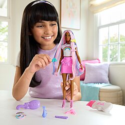 Barbie Gökkuşağı Saçlar Bebeği - Kahverengi Saçlı Jjp08 - 2