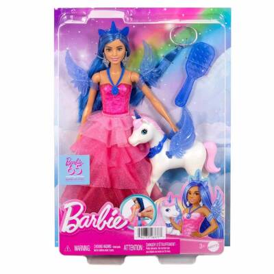 Barbie Mavi Saçlı Prenses Bebek Hrr16 - 1